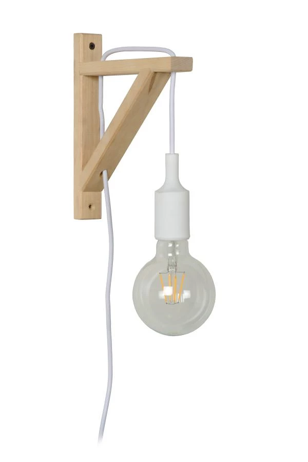 Lucide FIX - Wandlamp - 1xE27 - Wit - uit